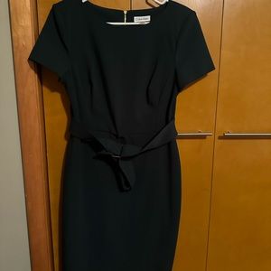 Calvin Klein DARK GREEN shift dress